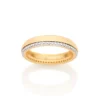 Anillo De Boda Con 48 Circonias Enchapado En Oro 18 K