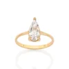 Anillo De Boda En Froma De Gota En Circonia  Enchapado en Oro 18K
