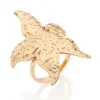Anillo Maxi De Estrella De Mar Enchapado En Oro 18K