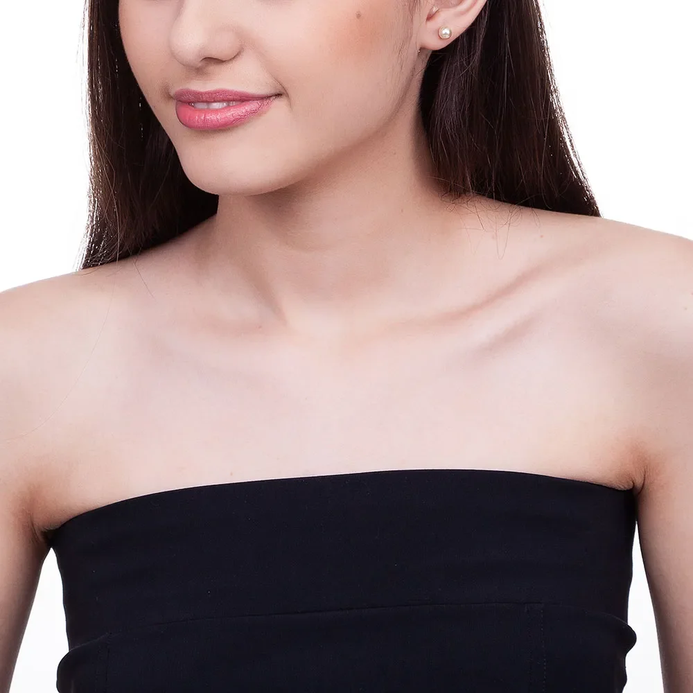 Aretes De Aretes De Perla Chicos Enchapados En Oro 18K 5 Aretes De Aretes De Perla Chicos Enchapados En Oro 18K - Imagen 3