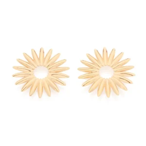 Aretes Maxi Sol Aretes Maxi De Sol Enchapados en Oro 18K