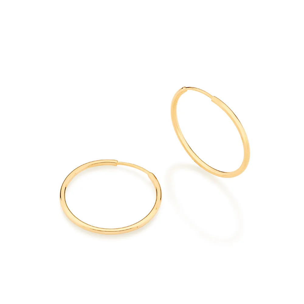 Argollas Delgadas Enchapadas En Oro 18K 6 Argollas Delgadas Enchapadas En Oro 18K - Imagen 4