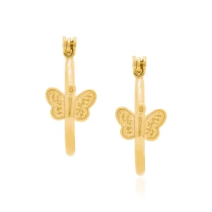 Argollas de niñas con mariposa