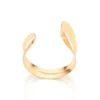 Brazalete Abstracto Enchapado en Oro 18K