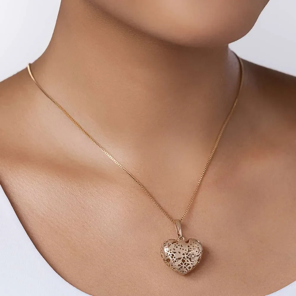 Dije Maxi De Corazón Enchapado En Oro 18K 5 ideal para regalos románticos y usos diarios