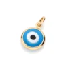 Dije De Ojo Turco Enchapados En Oro 18K - Celeste 2 dije ojo turco celeste