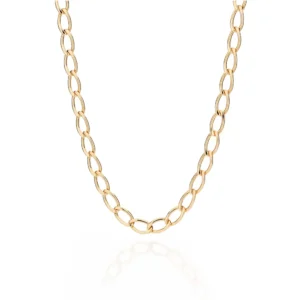 Garantillas De Eslabones Grandes Enchapada En Oro 18K