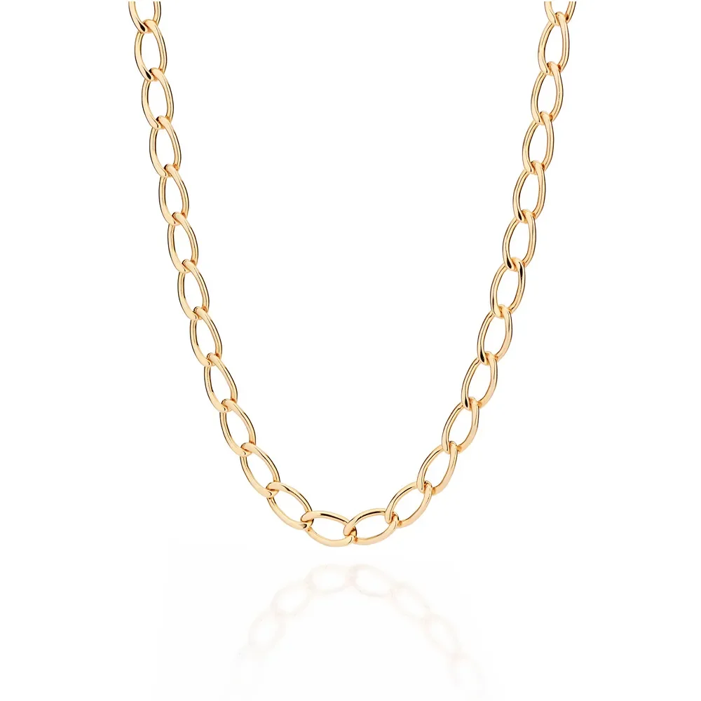 Garantillas De Eslabones Grandes Enchapada En Oro 18K 3 Garantillas De Eslabones Grandes Enchapada En Oro 18K