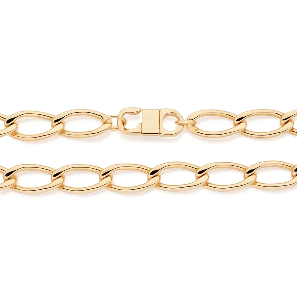 Garantillas De Eslabones Grandes Enchapada En Oro 18K 4 Garantilla de eslabones grandes