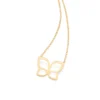 Gargantilla Mariposa Colgante Enchapada En Oro 18K 2 Gargantilla Mariposa Colgante Gargantilla Con Mariposa Colgante Enchapado en Oro 18K