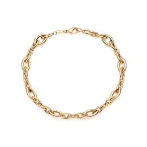 Gargantilla Forma Navette Gargantilla En Forma Navette Enchapado en Oro 18K