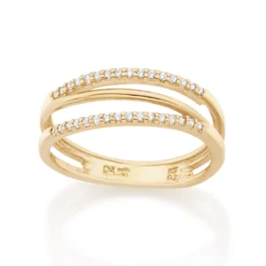 anillo con 32 circonias