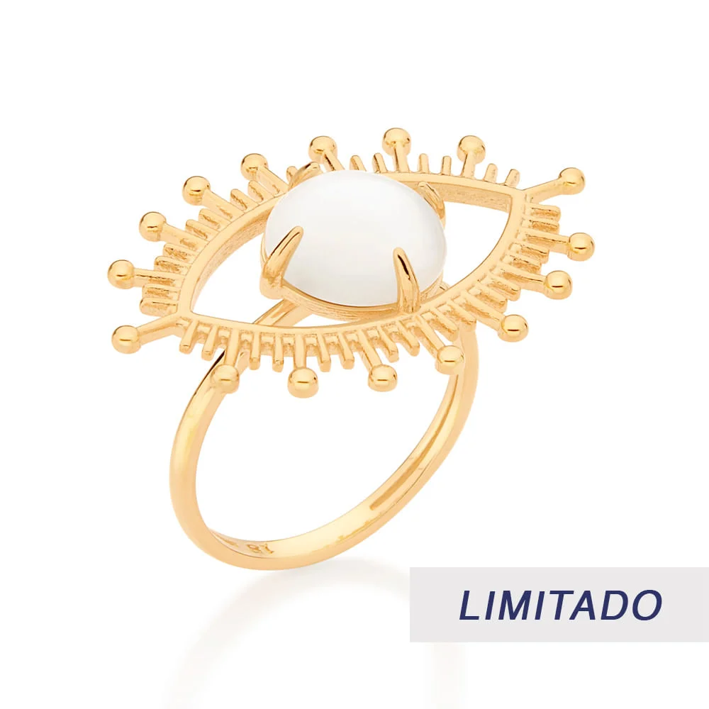 Anillo De Ojo Griego Enchapadas En Oro De 18k 3 Anillo De Ojo Griego Enchapadas En Oro De 18k