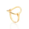 Anillo Maxi Abovedado y Calado Enchapado En Oro De 18k 2 maxi anillo abovedado