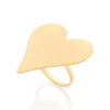 Anillo Maxi De Corazón enchapadas en oro de 18k 2 anillo maxi de corazon enchapadas en oro de 18k nuevo