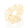 Anillo Maxi De Filigrama Enchapados En Oro 18k 2 anillo maxi de filigrana