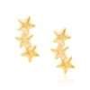 Aretes de 3 Estrellitas Enchapados En Oro 18K 2 aretes 3 estrellitas oro 18k 1