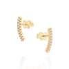 Aretes de Circonias Enchapados en Oro 18K 1 Aretes de Circonias Enchapados en Oro 18K
