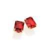 aretes cristal rojo