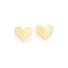 aretes corazon enchapadas en oro 18k 2