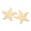Aretes de estrellas de mar grande enchapadas en oro de 18k 1 aretes de estrellas de mar grande enchapadas en oro de 18k 2