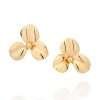 Aretes de flor enchapados en oro de 18k
