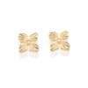 Aretes de flor pequeña enchapados en oro de 18k