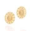 Aretes de girasol enchapadas en oro de 18k - Imagen 3