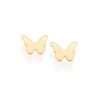 aretes mariposa enchapadas en oro 18k