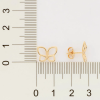 Aretes Mariposas Medianas Enchapadas en Oro 18K - Imagen 2