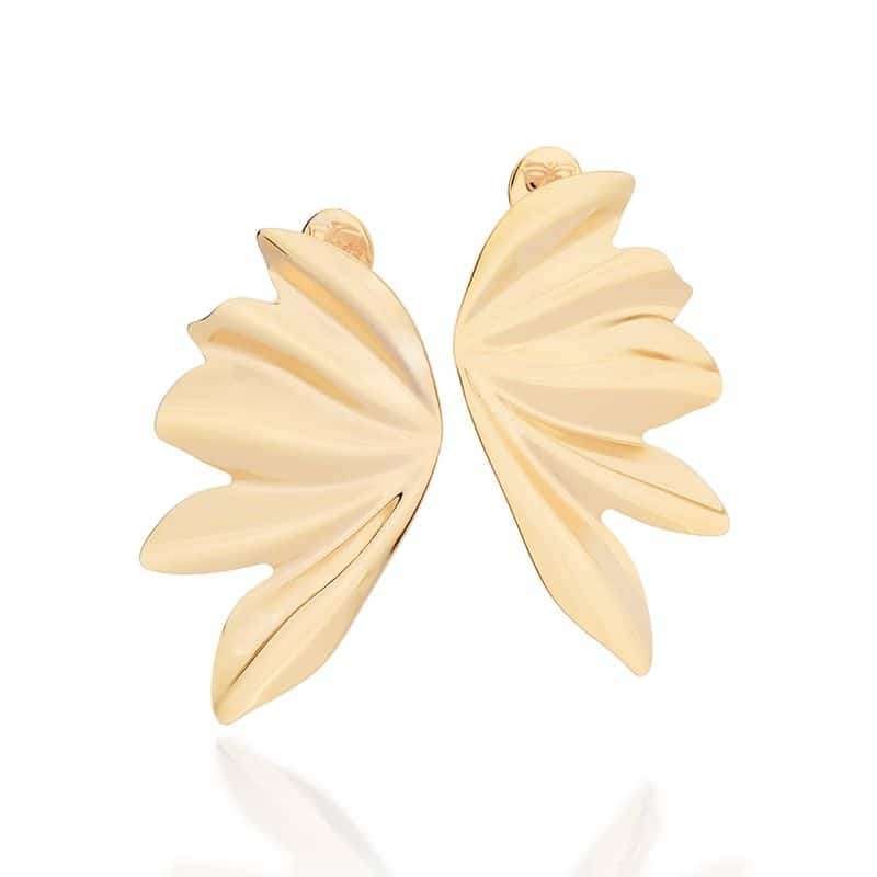 Aretes Maxi Alas de Mariposa Enchapados en Oro 18K 7 Aretes Maxi Alas de Mariposa Enchapados en Oro 18K - Imagen 5