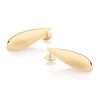 Aretes Maxi de gota lisa enchapados en oro de 18k