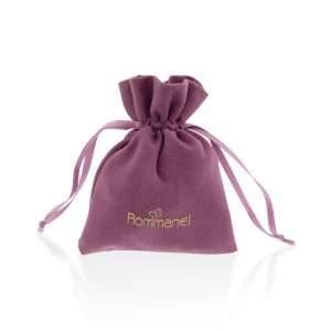 Alternative view of Aretes Maxi de gota lisa enchapados en oro de 18k