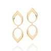 Aretes maxi gotas enchapadas en oro 18k - Imagen 3