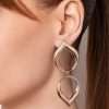 Aretes maxi gotas enchapadas en oro 18k - Imagen 2
