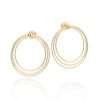aretes maxi redondos grandes oro 18k 1