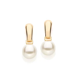 Aretes Colgante con Perlas - Chico