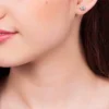Aretes de Mariposa para niña Enchapados en Oro 18K - Imagen 3