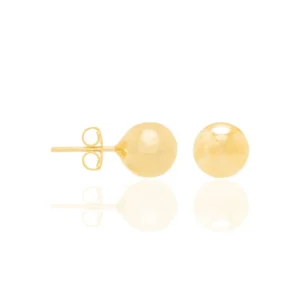 Alternative view of Aretes de Puntos Enchapados en Oro 18K - Grandes