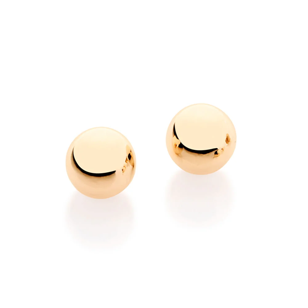 Aretes de Puntos Enchapados en Oro 18K - Medianos 3 aretes de puntos medianos