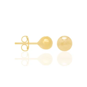 Alternative view of Aretes de Puntos Enchapados en Oro 18K - Medianos