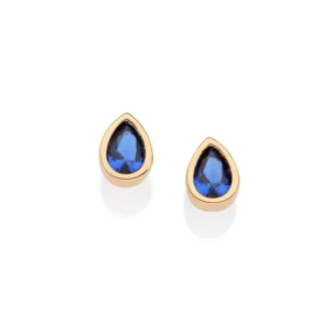 Aretes gota azul