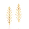 aretes largos de hojitas