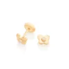 Aretes Mariposa con Circonia para Bebés Enchapados en Oro 18K 2 aretes mariposa con circonia para bebes enchapados en oro 18k nuevo
