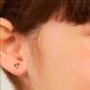 Aretes Mariposa con Circonia para Bebés Enchapados en Oro 18K - Imagen 3