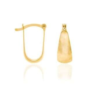 Argollas chicas lisas enchapadas en oro de 18k