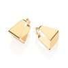Argollas cuadradas enchapadas en oro de 18k 2 argollas cuadradas enchapadas en oro de 18k 2