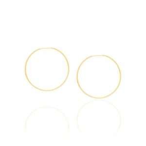 Alternative view of Argollas Delgadas Enchapadas En Oro 18K