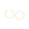 Argollas Delgadas Enchapadas En Oro 18K