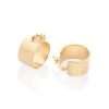 argollas lisas medianas enchapadas en oro de 18k 2